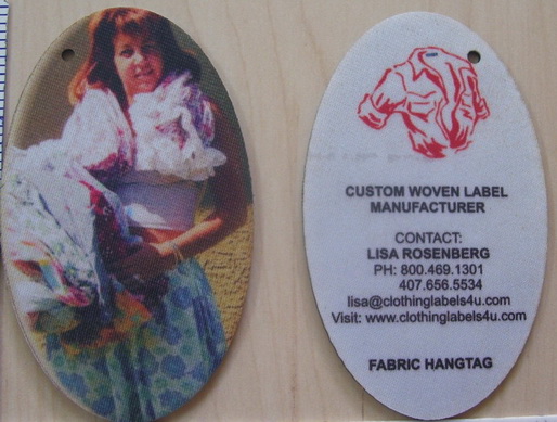 Custom Printed Woven Hang tag tags